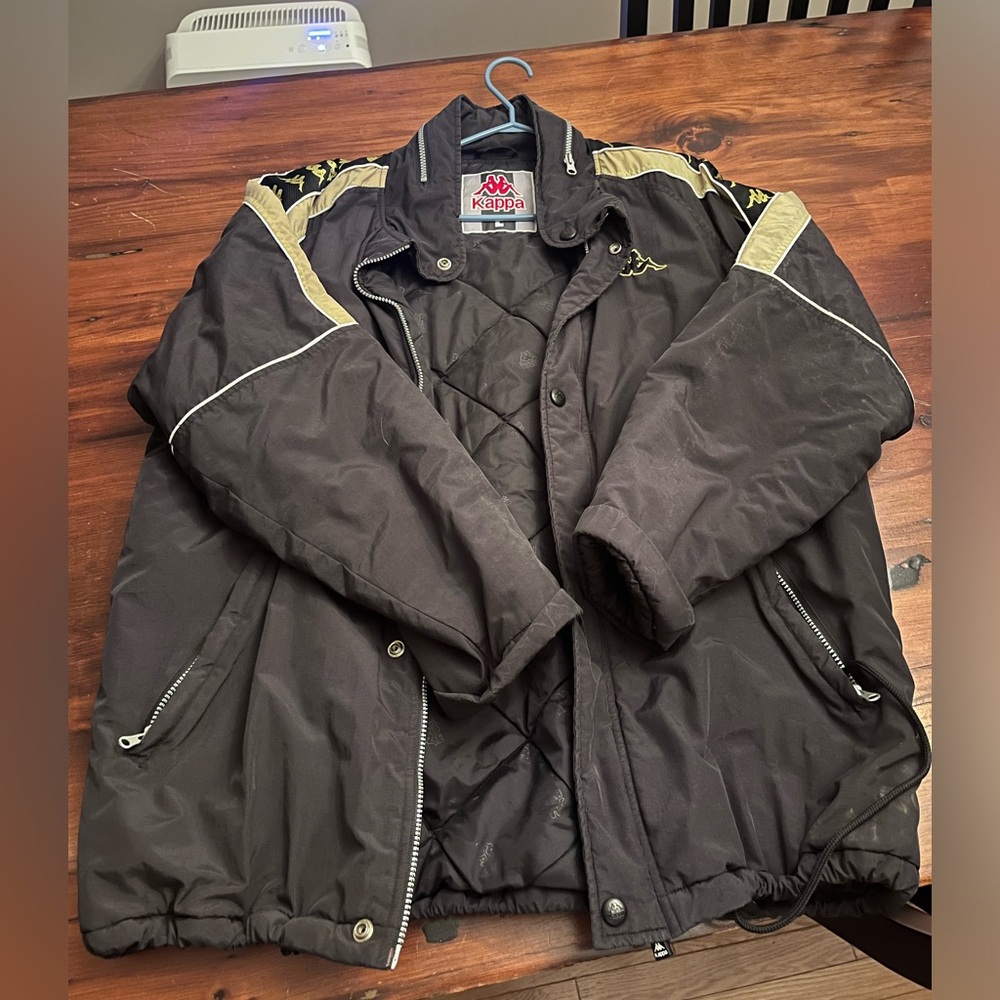 Kappa winter jacket - black and yellow